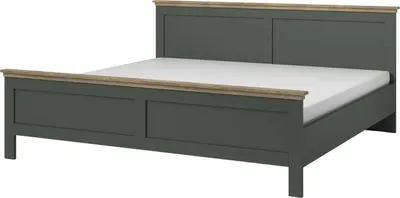 Zdjęcie produktu dla Łóżko EVORA 160x200 zielone/dąb lefkas