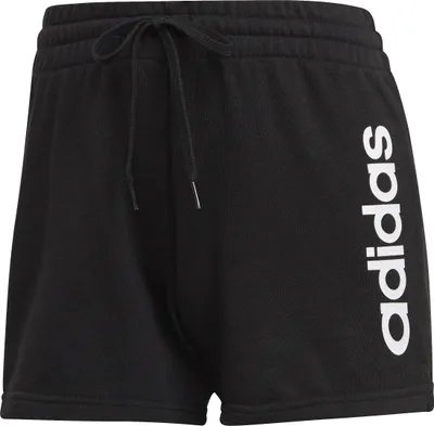 Produktbild von adidas Essentials Slim Logo Sweatshorts Damen black/white S