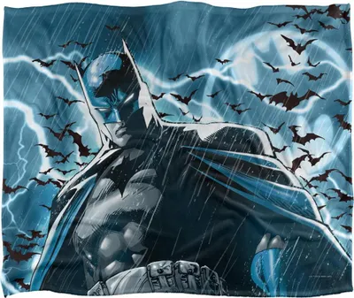 Image de Batman - Couverture, motif d'éclairs TV18653 (taille unique) (Coloré)