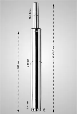 Produktbild von Gaslift HLO-CP345  chrom