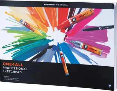Produktbild von Molotow Zeichenbuch ONE4ALL Professional Sketchpad, DIN A3, landscape