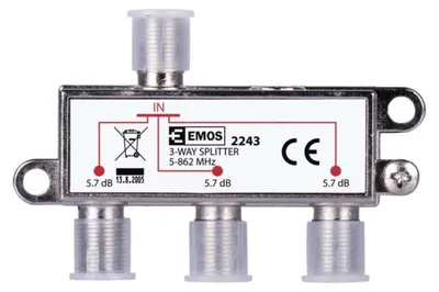 Obrázok produktu pre Splitter 1Vstup 3Výstupy Eu2243 J0003