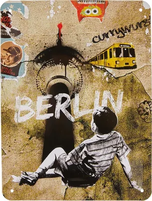 Produktbild von Nostalgic-Art - Blechschild 15 x 20 cm - Berlin Street Art