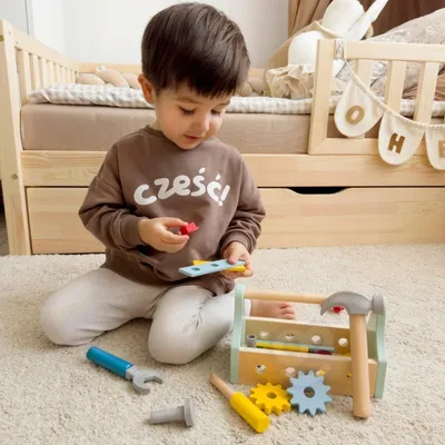 Produktbild von Woopie Holz Werkzeugkiste für Kinder Spielzeug Set
