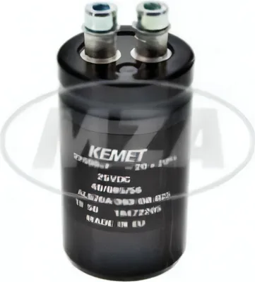 Immagine prodotto di Condensatore lisciante -Ø35mm, 22.000 microf, lunghezza: ca. 90 mm