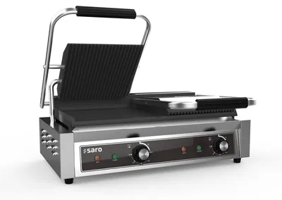 Produktbild von Profi Doppel-Kontaktgrill - gerillte & glatte Grillplatten, Elektro 230V