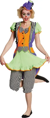 Produktbild von Clownkleid Clown neon Karneval Fasching Kostüm 38