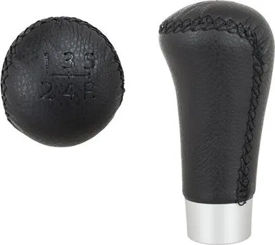 Image de Pommeau de levier de vitesse Alu noir 5 vitesses pour Honda Civic VII à partir de 2000-2006