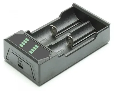 Produktbild von EIZFAN NC2 - USB Ladegerät Li-Ion 18650 – 2-Schacht Ladegerät mit USB-C