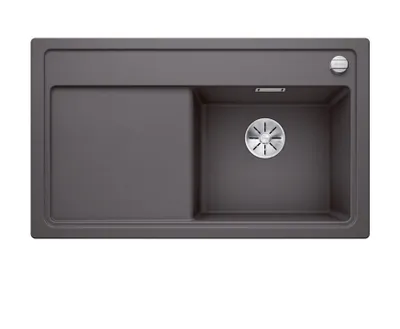 Produktbild von Spüle Blanco ZENAR 45 S 860 x 510 mm felsgrau 523785 Becken rechts