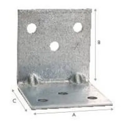 Image de Equerre D'assemblage 40x40x20mm Fixation Robuste Pour Assemblages Bois Et Métal - Simpson Strong Tie
