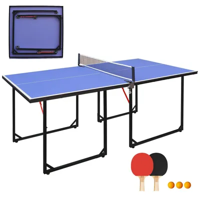Image de Table de ping-pong pliable avec jeu de table complet