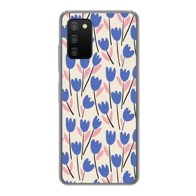 Produktbild von MuchoWow® Handyhülle Schutzhülle Hülle für Samsung Galaxy A03s Blume - Muster - Tulpe Silikon Softcase Handy Hülle - Schutz