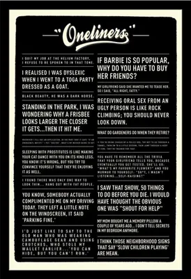 Image de Fun - Poster - Oneliners + cadre interchangeable, Shinsuke® Maxi MDF noir, vitre acrylique
