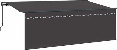 Zdjęcie produktu dla vidaXL Wysuwana markiza antracyt 350 x 200 cm