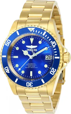 Zdjęcie produktu dla Invicta Pro Diver 24763 Zegarek Męski - Mechanizm Automatyczny - Stal Nierdzewna z Niebieską Tarcza - 40 mm