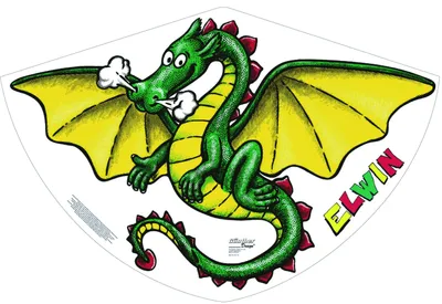 Obrázok produktu pre Jednošnúrový drak Delta Elwin PE 92x62 4+