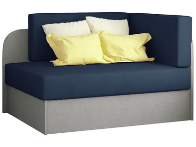 Produktbild von Kleines Schlafsofa ROSA, dunkelblau/grau