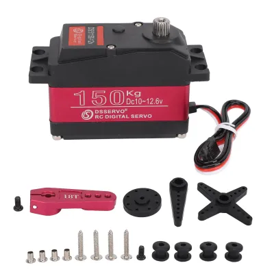 Obrázok produktu pre Digitálne servo DS51150, 150 kg, vodotesné, IP66, celokovová prevodovka, s ramenom serva z hliníkovej zliatiny 18T pre RC autá v mierke 1:5