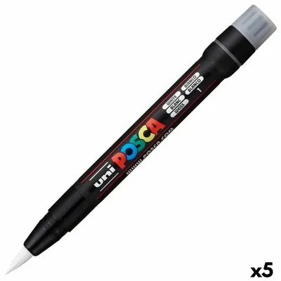 Image de POSCA - peinture pinceau POSCA PCF350 1-10mm Blanc | 1 pièce | 5 pièces