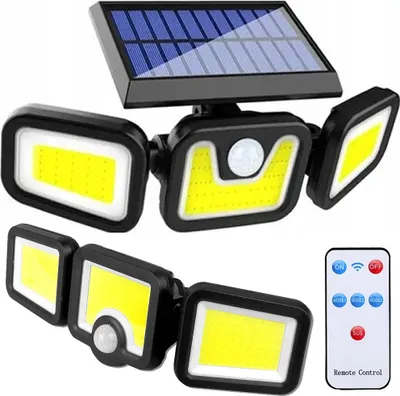 Obrázek produktu pro Verk 12282 Solární lampa 100 cob se senzorem pohybu