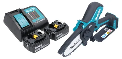 Obrázek produktu pro Akumulátorová prořezávací pila Makita DUC 101 SG201 18 V 10 cm bezkartáčová + 2x akumulátor 6,0 Ah + nabíječka.