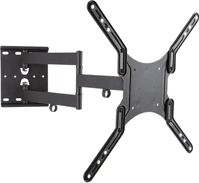 A black TV wall mount is shown against a white background.