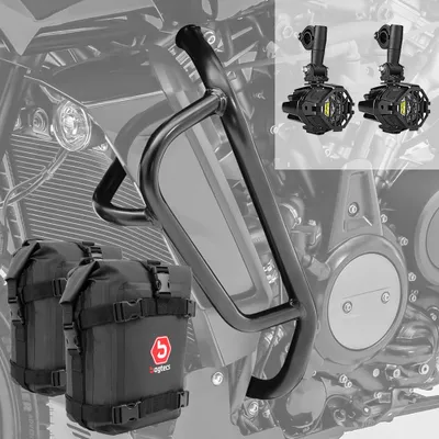Obrázok produktu pre Crash bar + svetlomet + taška pre Harley Davidson Pan America 125