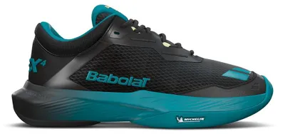 Image de BABOLAT SFX 4 CLAY - Chaussures de tennis pour hommes, noir et bleu, taille 10,5