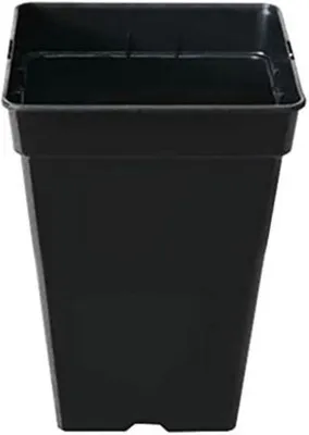 Immagine prodotto di Vasi da fiori neri in plastica da 20 cm