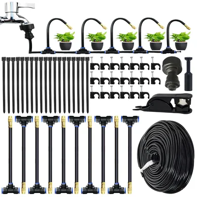 Produktbild von 6-mm einstellbare sprühdüsen – automatisches bewässerungssystem für garten, tropfbewässerung & nebelbewässerung, ideal für pflanzen & beete