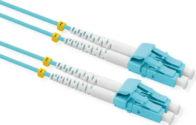 Produktbild von VALUE LWL-Kabel 50/125µm OM3, LC/LC, LSOH, Low-Loss, türkis, 5 m