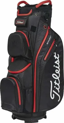Produktbild von Titleist Cart 14 StaDry Black/Black/Red Cart bag