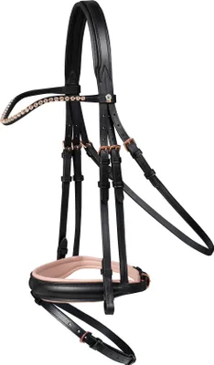 Produktbild von Waldhausen Trensenzaum X-Line Rosé Schwarz WB