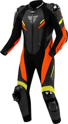 Immagine prodotto di SHIMA Hyper RS tuta in pelle perforata da moto 1 pezzo, nero/rosso/giallo, 52