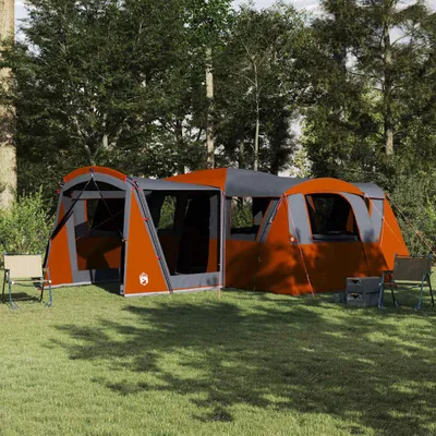 Produktbild von "Schlussverkauf" Familienzelt 1 PC - Campingzelte UV-beständige - mit Dach - Grau und Orange 745x700x217 cm C15423