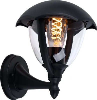 Obrázek produktu pro Nástěnné světlo RGB LED, hliník, černá, V 23,8 cm