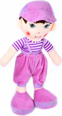 Produktbild von Große Stoffpuppe Junge 60cm Kuschelpuppe - Weiche Schlenkerpuppe zum Spielen & Kuscheln