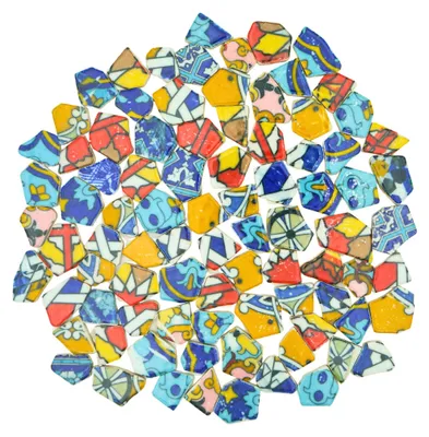 Immagine prodotto di Solidchoice - Piastrelle in porcellana per mosaico fai-da-te, forma astratta (dimensione media)
