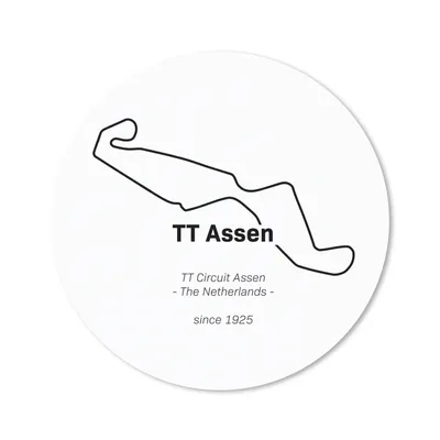 Produktbild von MuchoWow® Mauspad Mousepad TT Assen - Niederlande - Rundkurs 20x20 cm - Mousepads - Maus Mat - Pad - Mausunterlage - Schreibtischmatte