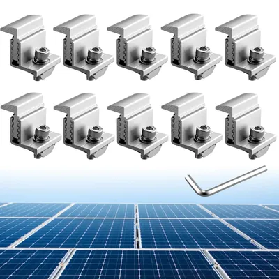 Solarhalterung Z-Profil 10er-Pack Alu 30-45 mm Silber