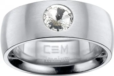 Produktbild von CEM Titan Ring silber-farbig Gr. 56