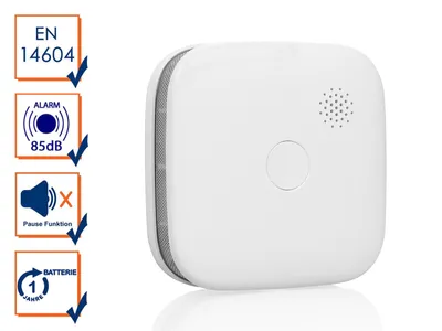Produktbild von Smartwares WiFi-Rauchmelder weiß, 85 dB, FSM-12601
