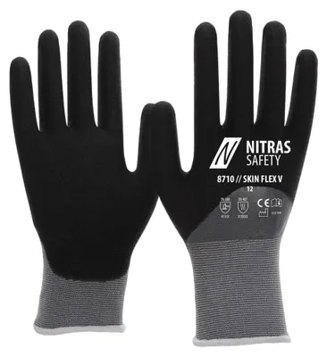 Produktbild von Nitras Safety Nitras Feinstrickhandschuh Skin Flex V Handschuhgröße 10 Skin Flex V