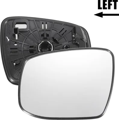 Image de Glace De Rétroviseur Latéral Gauche De Remplacement Avec Plaque De Support, Non Chauffée, En Verre Blanc Pour Honda Jazz Fit 2020-2021