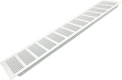 Produktbild von Lüftungsgitter LG-5010 W Steggitter Weiß PVD 500 x 100mm Zuluft Abluft Türgitter