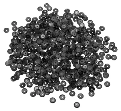 Lose Pailletten 2000 Stück 5 mm schwarz für Basteln, Nähen, Schmuck