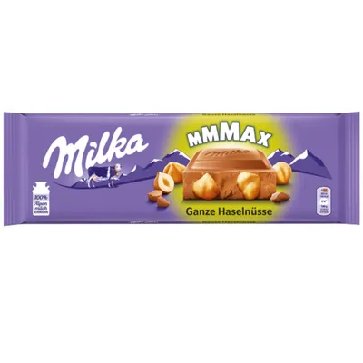 Image de Milka Mmmax Noisettes entières Chocolat au lait alpin Tablette XXL 270g