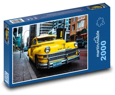 Produktbild von Puzzle 2000 Gelbes Taxi auf der Straße in Kanada - martinpuzzle