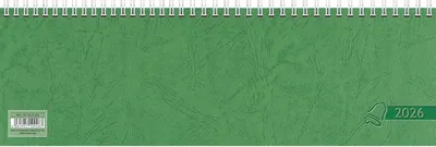 Produktbild von Glocken Tischkalender "Querterminbuch" 2026 grün
